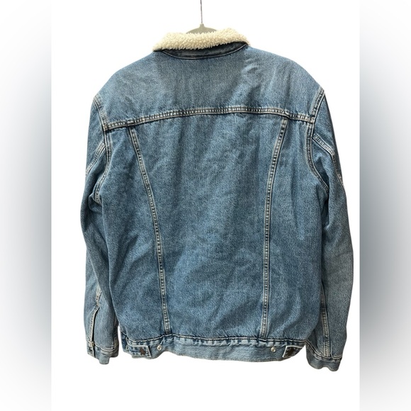 Levi’s Denim Sherpa snap closure Jacket-XL - Picture 4 of 11